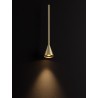 Triac Dimmable Black & Brass Gold Aluminium LED 6 Watt 220-240 Volt 262Lm 3000K IP20 D: 6 H: 200 cm Adjustable Height