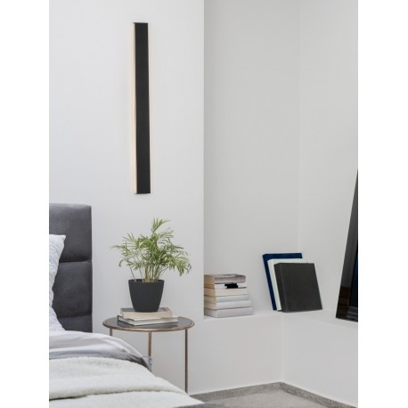 Sandy Black Aluminium LED 36 Watt 230 Volt 2614Lm 3000K IP44 L: 90 W: 2.7 H: 7.5 cm - PNL9060913 - NOVALUCE