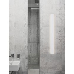 Sandy white Aluminium LED 36 Watt 230 Volt 2614Lm 3000K IP44 L: 90 W: 2.7 H: 7.5 cm - PNL9060914 - NOVALUCE