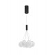 Triac Dimmable Sandy Black Aluminium & Opal Glass LED 49 Watt 220 - 240 Volt 2240Lm 3000K IP20 D: 36 H: 150 cm Adjustable height