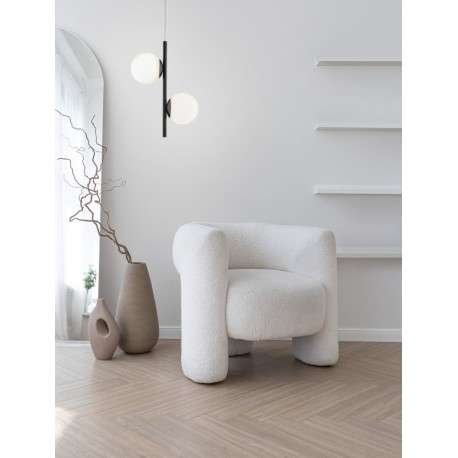 Sandy Black Aluminium & Opal Glass LED 16 Watt 220 - 240 Volt 800Lm 3000K IP20 L: 28.5 W: 13 H: 150 cm Adjustable Height - PNL90