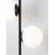 Sandy Black Aluminium & Opal Glass LED 16 Watt 220 - 240 Volt 800Lm 3000K IP20 L: 28.5 W: 13 H: 150 cm Adjustable Height - PNL90
