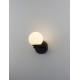 Sandy Black Aluminium & Opal Glass LED 8 Watt 220 - 240 Volt 400Lm 3000K IP20 L: 17.5 W: 13 H: 20 cm - PNL9061439 - NOVALUCE