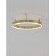 Triac Dimmable Brass Gold Aluminium & Acrylic LED 46 Watt 230 Volt 3700Lm 3000K IP20 D: 60 W: 1.2 H: 18 cm - PNL9063600 - NOVALU