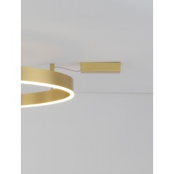 Triac Dimmable Brass Gold Aluminium & Acrylic LED 60 Watt 230 Volt 4552Lm 3000K IP20 D: 100 W: 1.2 H: 18 cm - PNL9063606 - NOVAL