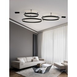 Triac Dimmable Sandy Black Aluminium & Acrylic LED 60 Watt 230 Volt 4552Lm 3000K IP20 D: 100 W: 1.2 H: 18 cm - PNL9063607 - NOVA