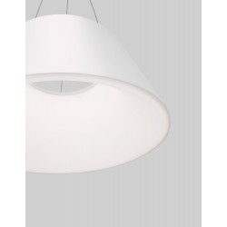 Sandy White Metal White Diffuser Inside LED 33 Watt 230 Volt 1680Lm 3000K IP20 D: 45 H1: 22 H2: 120 cm Adjustable Height - PNL90