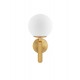 Brass Gold Metal Opal Glass LED E27 1x12 Watt 230 Volt IP20 Bulb Excluded D: 15 W: 18.5 H: 30 cm - PNL9080125 - NOVALUCE