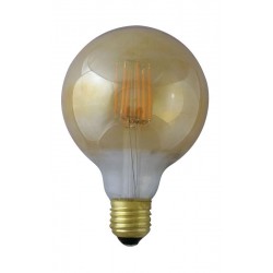 Ampoule LED COB Globe E27 G95 - Transparent Golden - Filament 8W 4000°K Boite