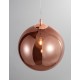 Gradient Copper Glass Chrome Aluminium LED E27 1x12 Watt 230 Volt IP20 Bulb Excluded D: 25 H1: 26.5 H2: 120 cm Adjustable heigh