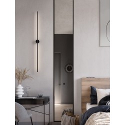 Sandy Black Aluminium LED 20 Watt 230 Volt 672Lm 3000K IP20 L: 1.5 W: 7.3 H: 120 cm - PNL9081103 - NOVALUCE