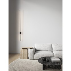 Sandy Black Aluminium LED 20 Watt 230 Volt 677.44Lm 3000K IP20 L: 1.5 W: 8.3 H: 120 cm - PNL9081105 - NOVALUCE