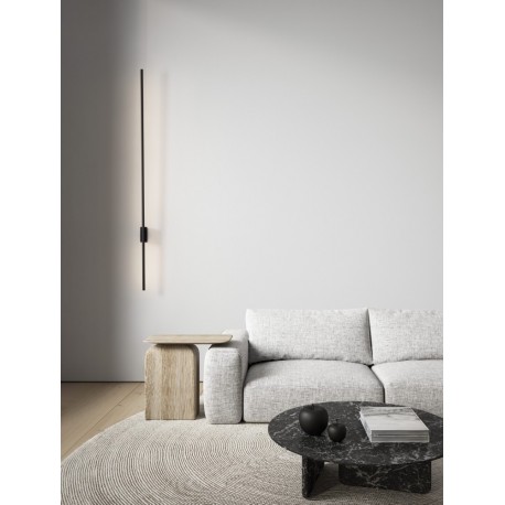 Sandy Black Aluminium LED 20 Watt 230 Volt 677.44Lm 3000K IP20 L: 1.5 W: 8.3 H: 120 cm - PNL9081105 - NOVALUCE