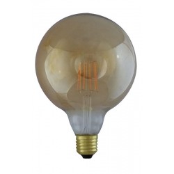 Ampoule LED COB Globe E27 G125 - Transparent Golden - Filament 8W 2700°K Boite