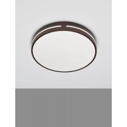 Coffee Brown Aluminium & Acrylic LED 30 Watt 230 Volt 1825Lm 3000K IP20 D: 45 H: 6 cm - PNL9081212 - NOVALUCE
