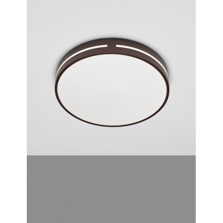 Coffee Brown Aluminium & Acrylic LED 30 Watt 230 Volt 1825Lm 3000K IP20 D: 45 H: 6 cm - PNL9081212 - NOVALUCE