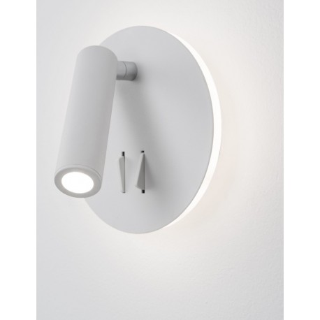 Sandy White Aluminium & Acrylic Switch On/Off LED Cree 9 Watt 230 Volt 780Lm 3000K IP20 D: 14 W: 5.7 H: 14 cm Rotating & Adjust