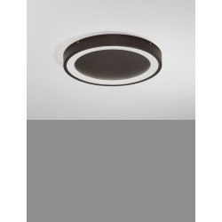 Coffee Brown Aluminium & Acrylic LED 30 Watt 230 Volt 1590Lm 3000K IP20 D: 45 H: 5 cm - PNL9081230 - NOVALUCE