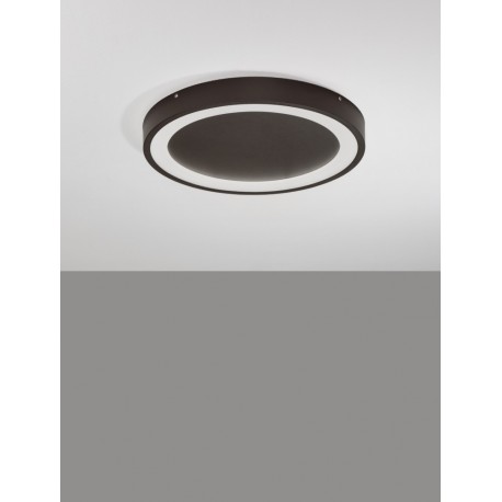 Coffee Brown Aluminium & Acrylic LED 30 Watt 230 Volt 1590Lm 3000K IP20 D: 45 H: 5 cm - PNL9081230 - NOVALUCE