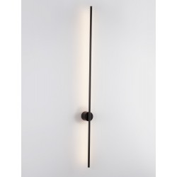 Sandy Black Aluminium LED 20 Watt 220-240 Volt 1400Lm 3000K IP20 L: 1.5 W: 6.5 H: 120 cm - PNL9081810 - NOVALUCE