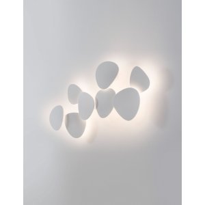White Gypsum & Alumimium LED 12 Watt 220-240 Volt 1121Lm 3000K IP20 D: 20.5 W: 11 H: 22 cm - PNL9084081 - NOVALUCE 2