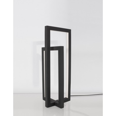 Dimmable SandY Black Aluminium & Acrylic Switch On/Off LED 12 Watt 220 - 240 Volt 800Lm 3000K IP20 Cable Length: 150 cm L: 17 W: