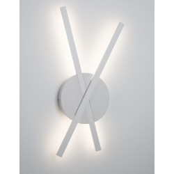 Sandy White Aluminium & Acrylic LED 20 Watt 230 Volt 890Lm 3000K IP20 L: 24.5 W: 5 H: 53 cm - PNL9100201 - NOVALUCE