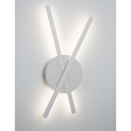 Sandy White Aluminium & Acrylic LED 20 Watt 230 Volt 890Lm 3000K IP20 L: 24.5 W: 5 H: 53 cm - PNL9100201 - NOVALUCE