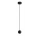 Black Aluminium Black Fabric Wire LED 4 Watt 230 Volt 290Lm 3000K IP20 D: 5 H: 158 cm Adjustable Height - PNL9103212 - NOVALUCE