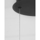 Triac Dimmable Sandy Black Aluminium & Acrylic LED 60 Watt 230 Volt 4746Lm 3000K IP20 D: 52 H: 120 cm Adjustable Height - PNL91