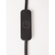 Sandy Black Aluminium & Acrylic Black Fabric Wire LED 30 Watt 230 Volt 1445Lm 3000K IP20 D: 79 W: 2 cm Cable Length: 200 cm - P