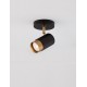 Sandy Black & Gold Aluminium LED GU10 1x10 Watt 220-240 Volt IP20 Bulb Excluded D: 5.4 H: 14 cm Rotating & Adjustable - PNL911