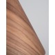 Dark Walnut Wood Color Dark Brown Fabric Cable Solid Wood Canopy LED E27 1x12 Watt 230 Volt IP20 Bulb Excluded D: 25 H1: 17 H2