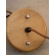 Natural Wood Brown Fabric Cable LED E27 1x12 Watt 230 Volt IP20 Bulb Excluded D: 35 H1: 30 H2: 230 cm Adjustable height UPSIDE D