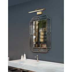 Brass Aluminium & Acrylic LED 12 Watt 230 Volt 720Lm 4000K IP20 L: 57.5 W: 20 H: 11.5 cm - PNL9141288 - NOVALUCE