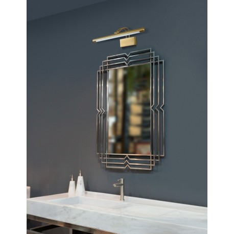 Brass Aluminium & Acrylic LED 12 Watt 230 Volt 720Lm 4000K IP20 L: 57.5 W: 20 H: 11.5 cm - PNL9141288 - NOVALUCE