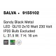 Sandy Black Metal LED GU10 2x10 Watt 230 Volt IP20 Bulb Excluded L: 31.5 W: 7 H: 16 cm - PNL9155102 - NOVALUCE