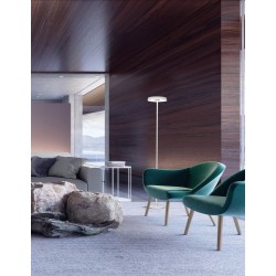 Sandy White Aluminium & Acrylic LED 18 Watt 230 Volt 1300Lm 3000K IP20 Cable Length: 180 cm D: 30 W: 30 H: 170 cm - PNL9155181 -