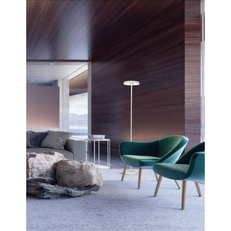 Sandy White Aluminium & Acrylic LED 18 Watt 230 Volt 1300Lm 3000K IP20 Cable Length: 180 cm D: 30 W: 30 H: 170 cm - PNL9155181 -