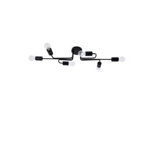 Sandy Black Metal LED E27 6x12 Watt 230 Volt IP20 Bulb Excluded L: 86 W: 31 H: 14.7 cm - PNL9156306 - NOVALUCE 2