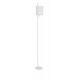 White Fabric Shade & White Aluminium Switch On/Off LED E27 1x12 Watt 230 Volt IP20 Bulb Excluded Cable Length: 192 cm D: 20 H1: 