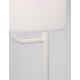 White Fabric Shade & White Aluminium Switch On/Off LED E27 1x12 Watt 230 Volt IP20 Bulb Excluded Cable Length: 192 cm D: 20 H1: 