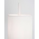 White Fabric Shade & White Aluminium Switch On/Off LED E27 1x12 Watt 230 Volt IP20 Bulb Excluded Cable Length: 192 cm D: 20 H1: 
