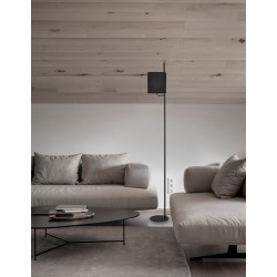 Black Fabric Shade & Black Aluminium Switch On/Off LED E27 1x12 Watt 230 Volt IP20 Bulb Excluded Cable Length: 192 cm D: 20 H1: 