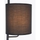 Black Fabric Shade & Black Aluminium Switch On/Off LED E27 1x12 Watt 230 Volt IP20 Bulb Excluded Cable Length: 192 cm D: 20 H1: 