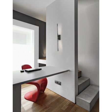 BlackMetal & Acrylic LED 11 Watt 230 Volt 532Lm 3000K IP20 L: 74 W: 12 H: 14 cm Rotating & Adjustable - PNL9180723 - NOVALUCE