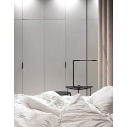 Black Metal & Acrylic LED 5 Watt 230 Volt 377Lm 3000K IP20 L: 36.5 W: 12 H: 40 cm Rotating & Adjustable - PNL9180724 - NOVALUCE