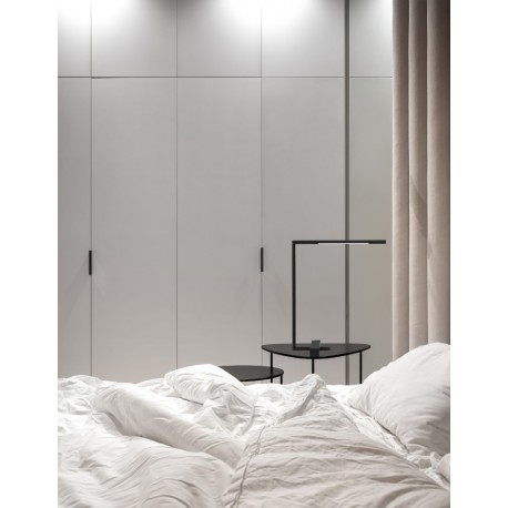 Black Metal & Acrylic LED 5 Watt 230 Volt 377Lm 3000K IP20 L: 36.5 W: 12 H: 40 cm Rotating & Adjustable - PNL9180724 - NOVALUCE