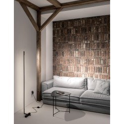 Black Metal & Acrylic LED 21 Watt 230 Volt 1557Lm 3000K IP20 L: 18 H: 140 cm Rotating & Adjustable - PNL9180727 - NOVALUCE