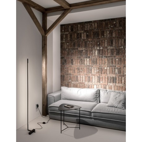 Black Metal & Acrylic LED 21 Watt 230 Volt 1557Lm 3000K IP20 L: 18 H: 140 cm Rotating & Adjustable - PNL9180727 - NOVALUCE